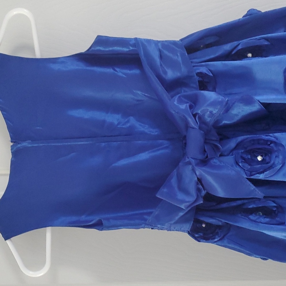Royal Blue Party Dress- sz12, Bonnie Jean - Picture 3 of 6